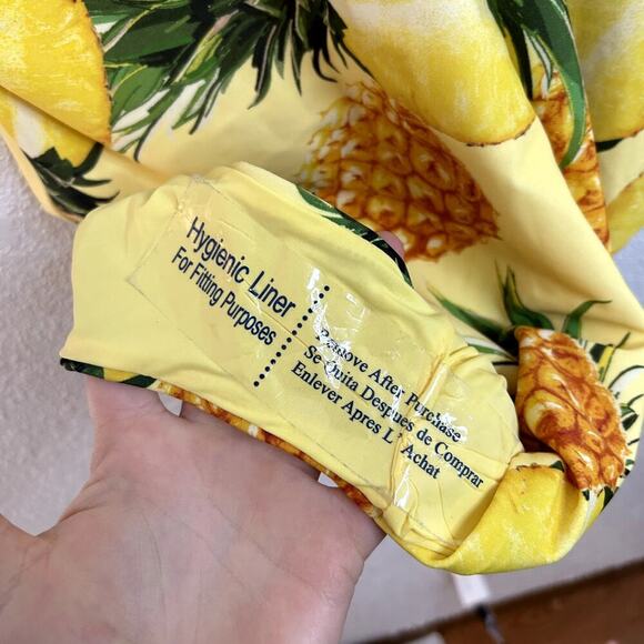 Anthropologie High-Neck Pineapple One Piece Swimsuit Womens Size 1X NWOT PLUS - Picture 6 of 8